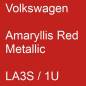 Preview: Volkswagen, Amaryllis Red Metallic, LA3S / 1U.